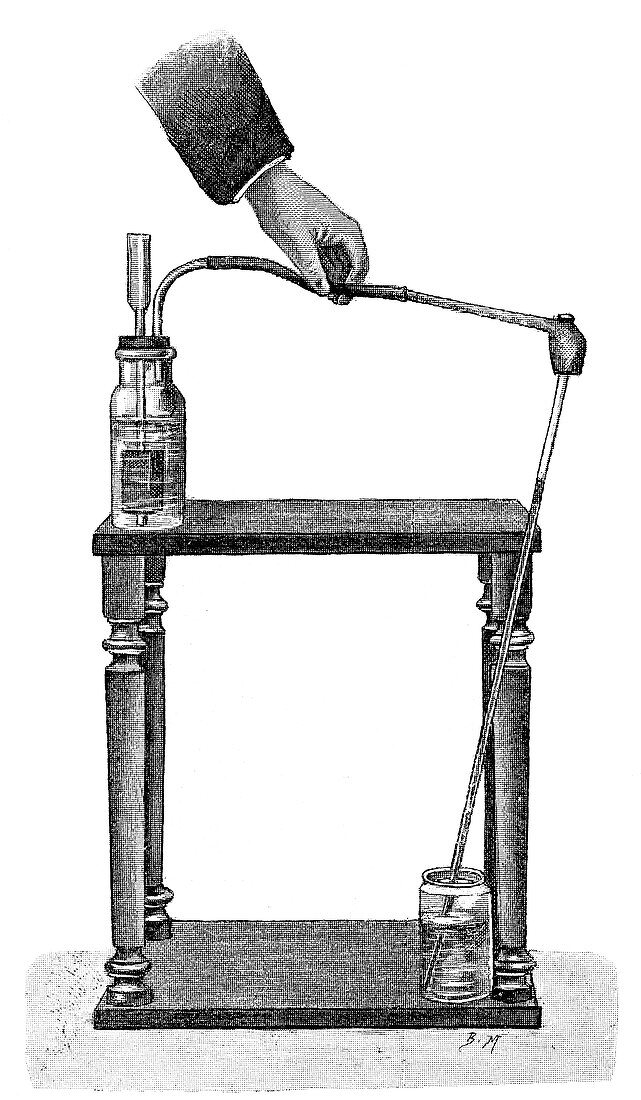 Gas diffusion experiment,19th century