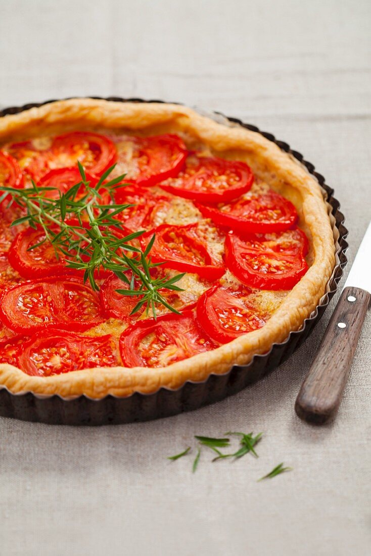 Tomato tart with rosemary