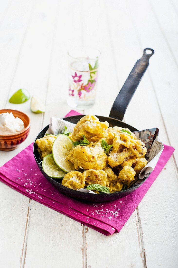 Cauliflower pakoras, India