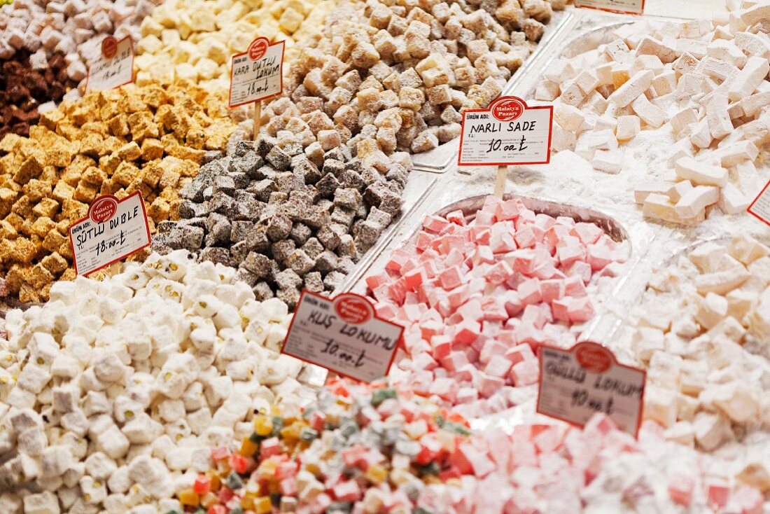 A wide selection of Turkish Delight