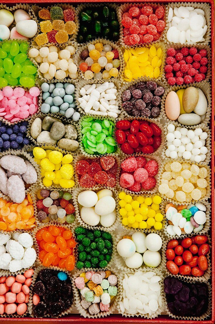 A colourful selection of sweets