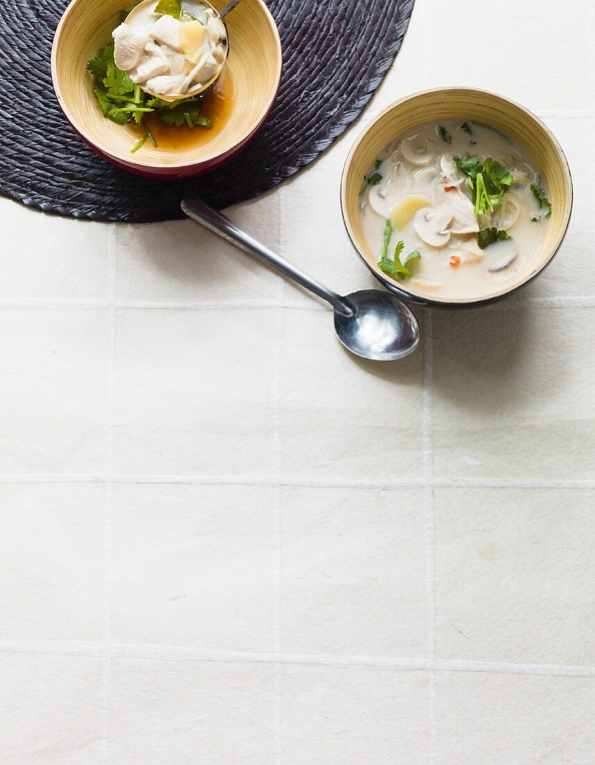 Tom Ka Gai (Hühnersuppe mit Kokosmilch, Thailand)