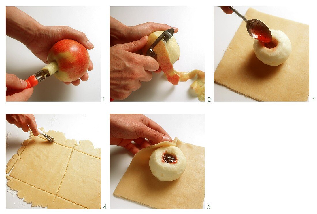 Apple in a robe (in puff pastry) 