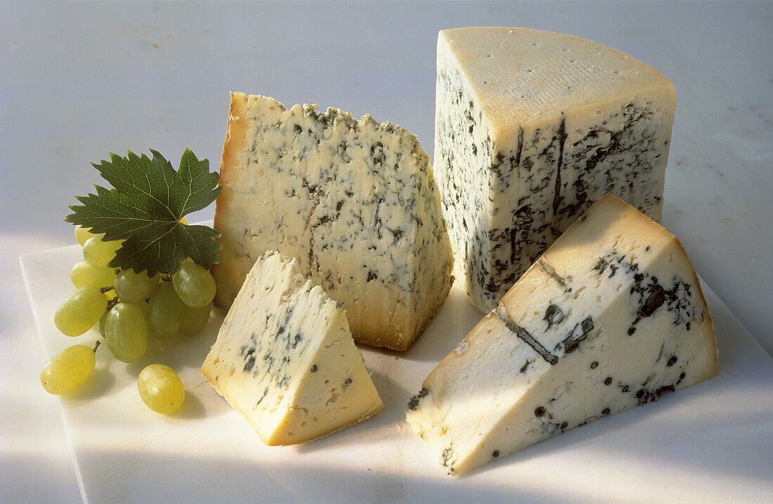 Assorted Pieces of Blue Cheese