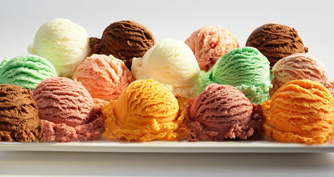 Various scoops of icecream License image 11299030 Image Professionals