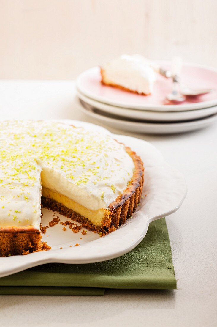 Coconut Key Lime pie