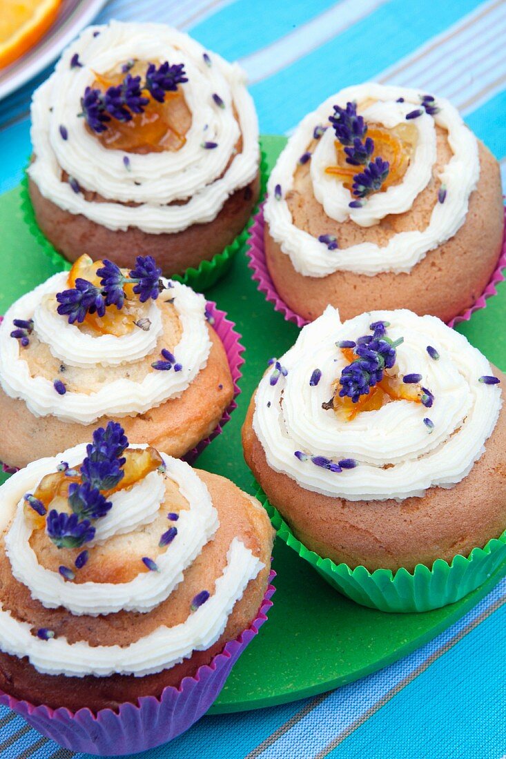 Lavendel-Cupcakes