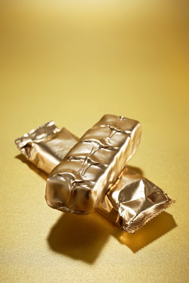 Gilded chocolate bars