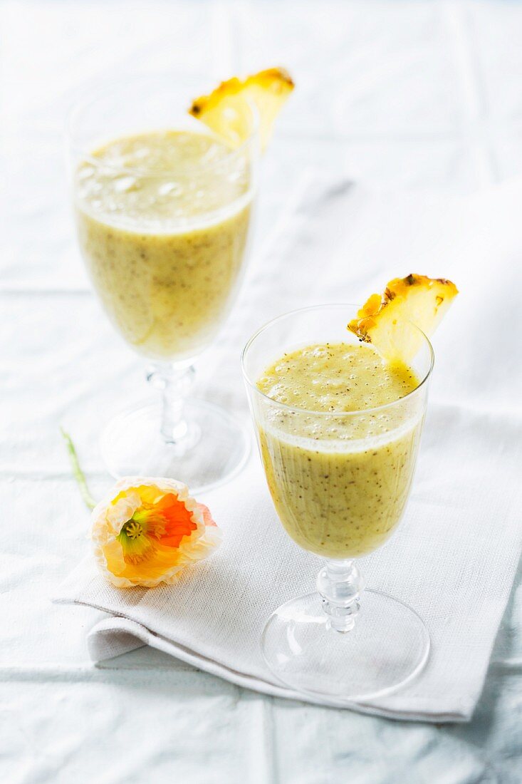 Pineapple and coconut drinks