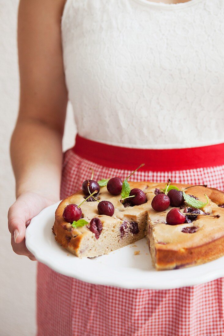 Ricotta cherry cake