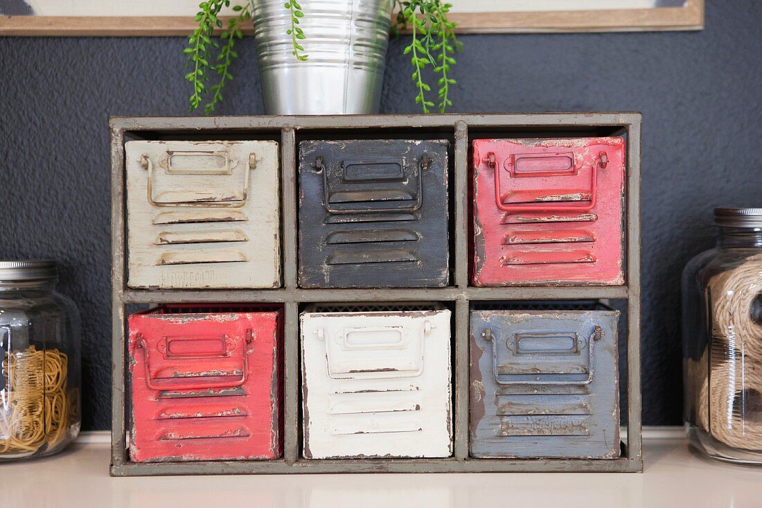 Colorful chest of drawers