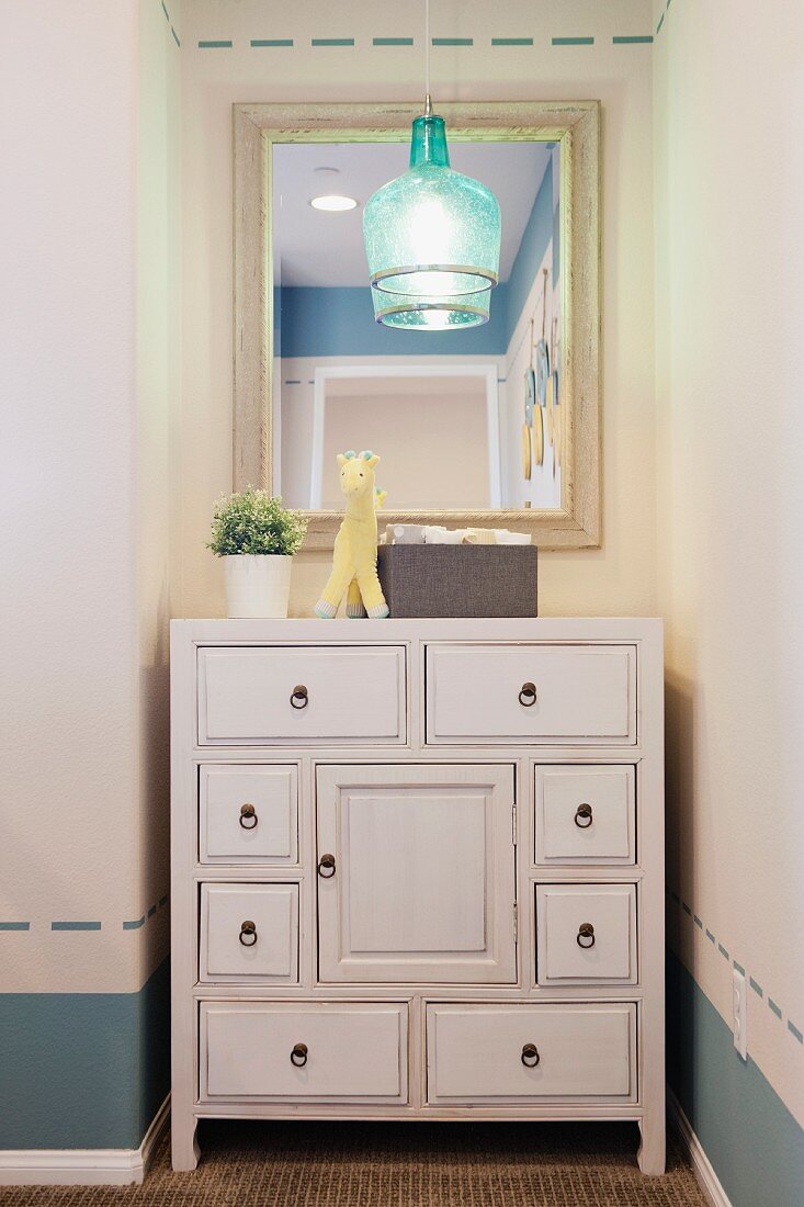 Chest of drawers in child's room