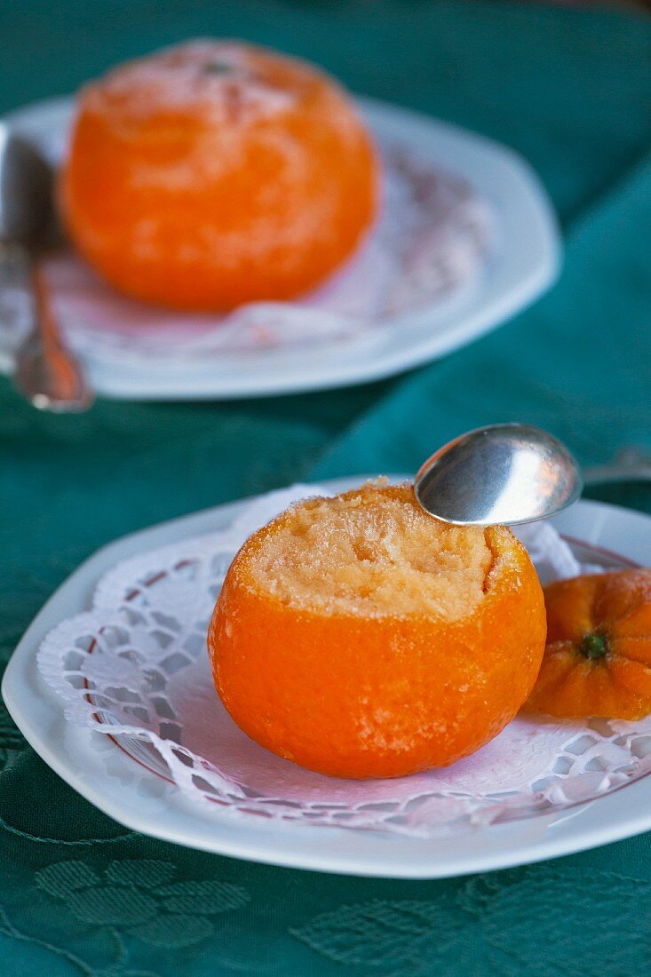 Gelato al mandarino (Mandarineneis, Italien)