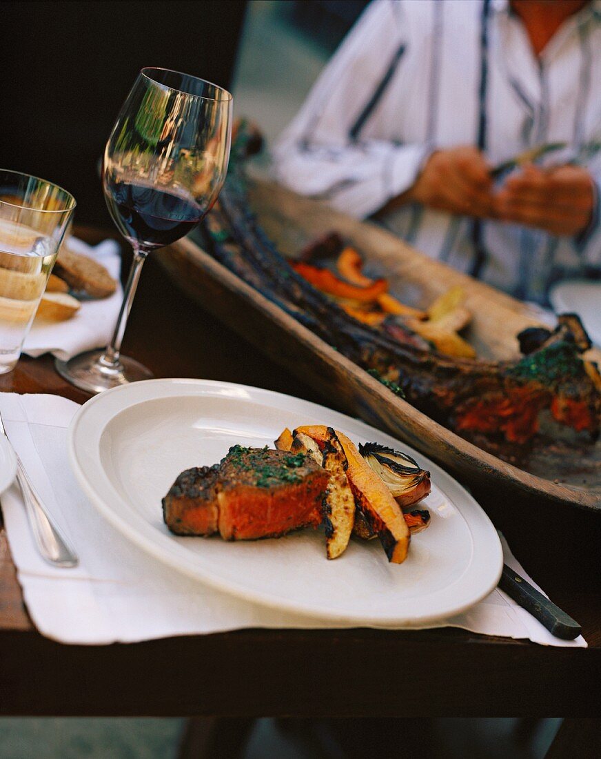 Grilled Argentinian beef steak