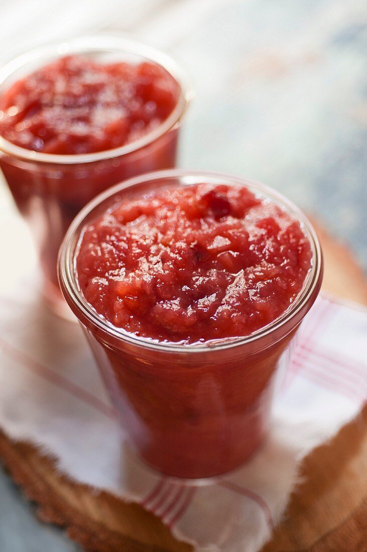 Apfel-Cranberry-Sauce