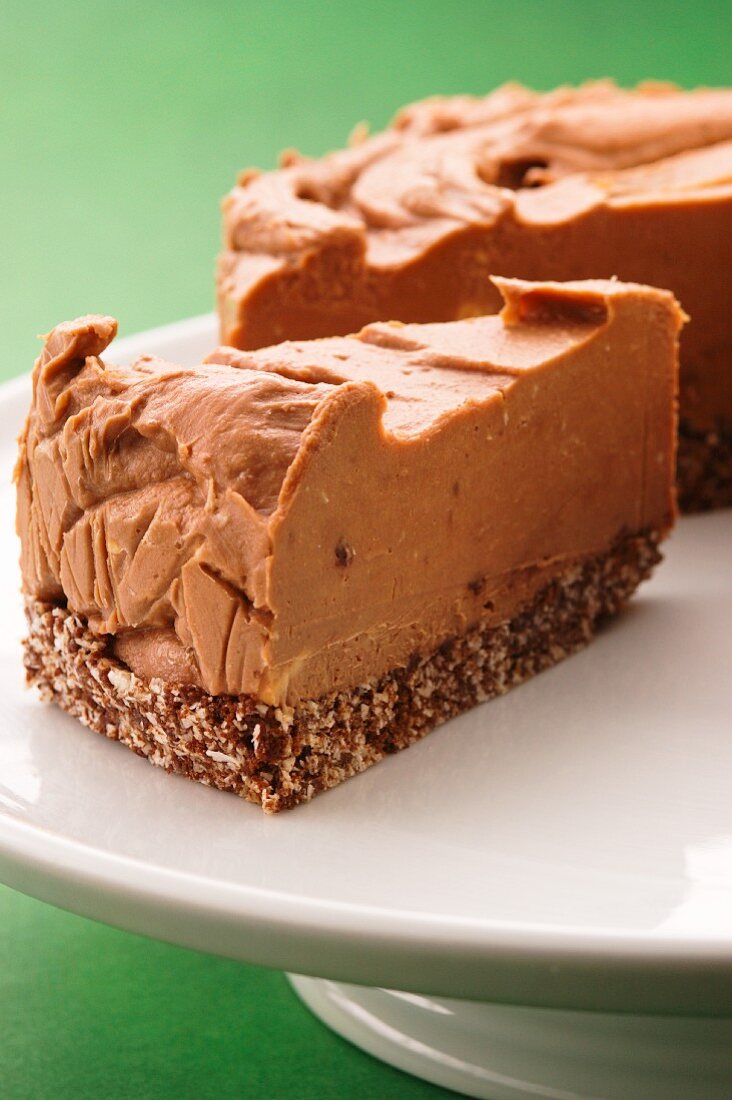 Chocolate and peanut butter cheesecake