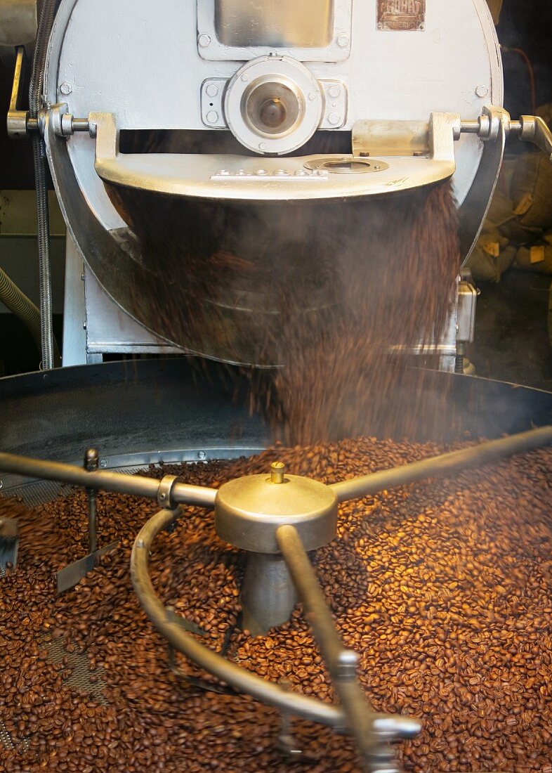 Roasting and Cooling Coffee Beans