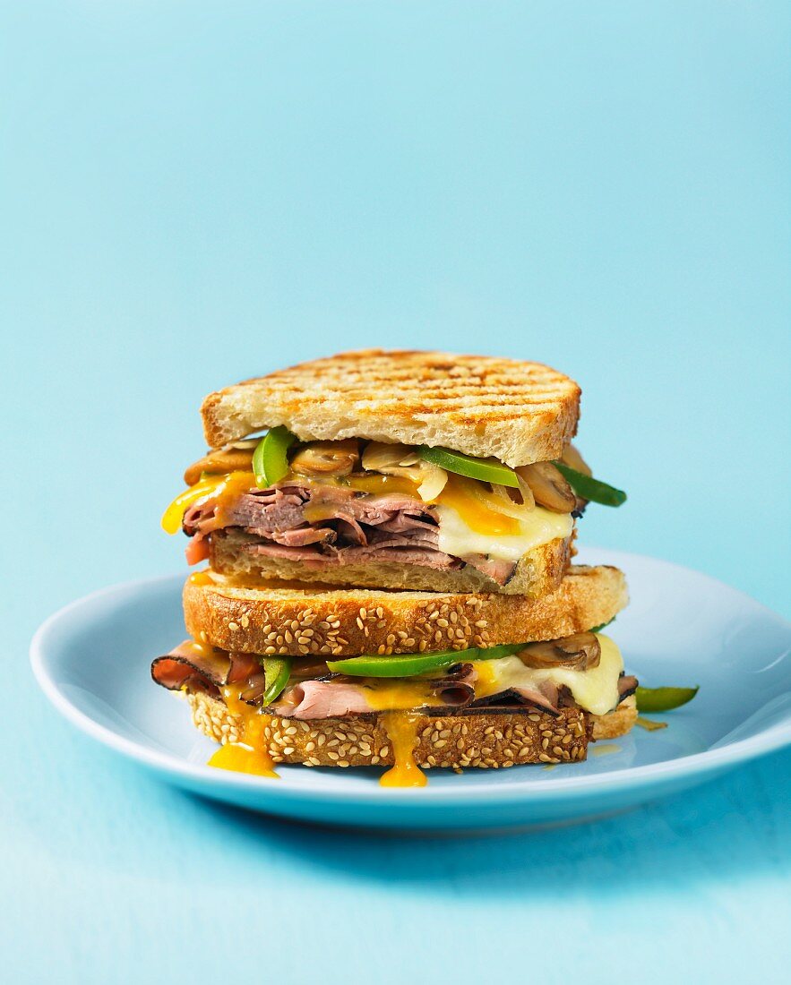 Beef and cheese toasties