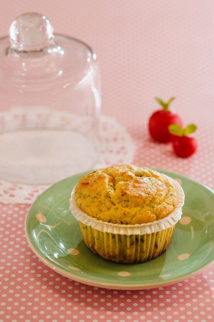 Muffin mit Spinat