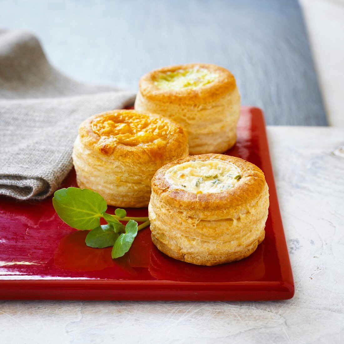 Vol Au Vents mit Fleischfüllung