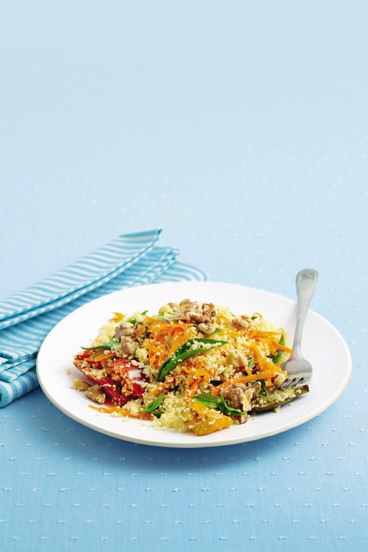 Couscous and Marinated vegetable salad