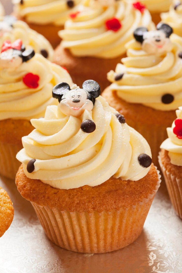 Micky und Minni Mouse-Cupcakes