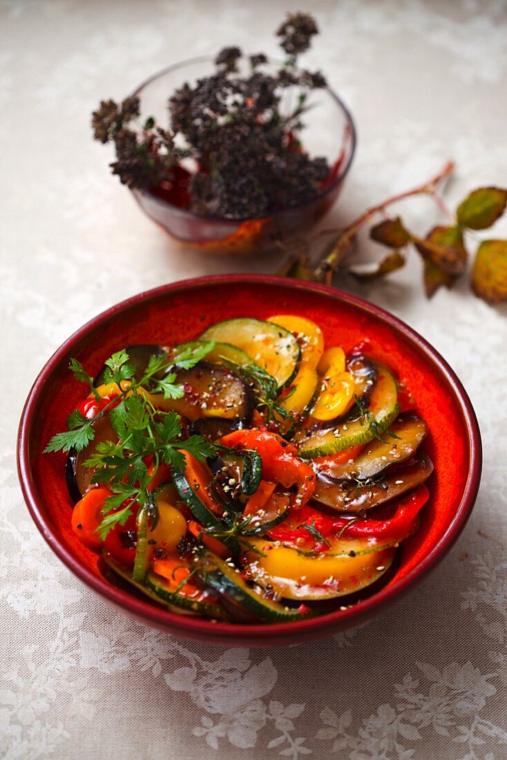 Ratatouille with parsley