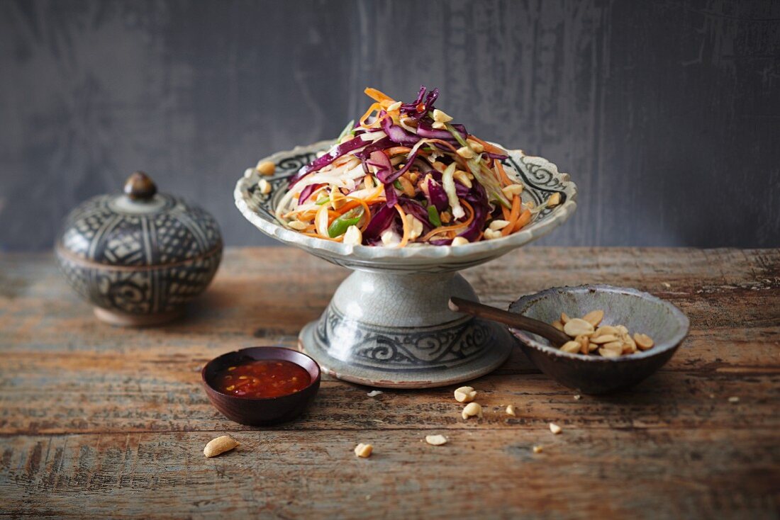 Coleslaw with peanuts (Asia)