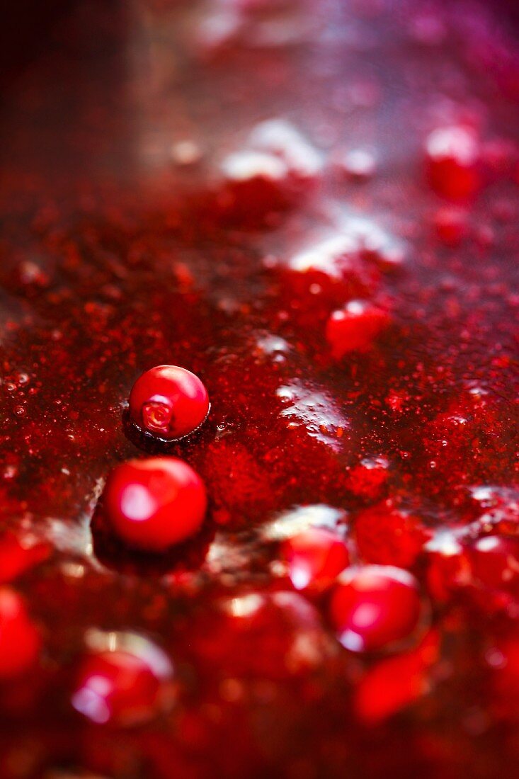 Cranberry jam (close-up)