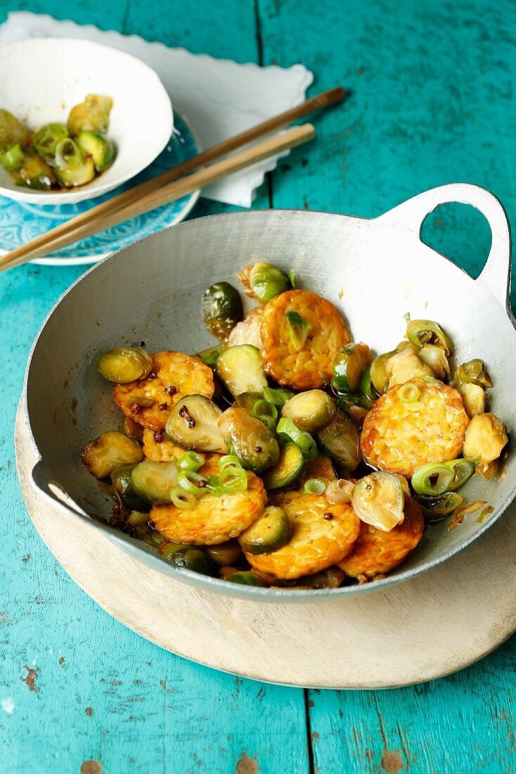 Brussels sprouts with Szechuan pepper