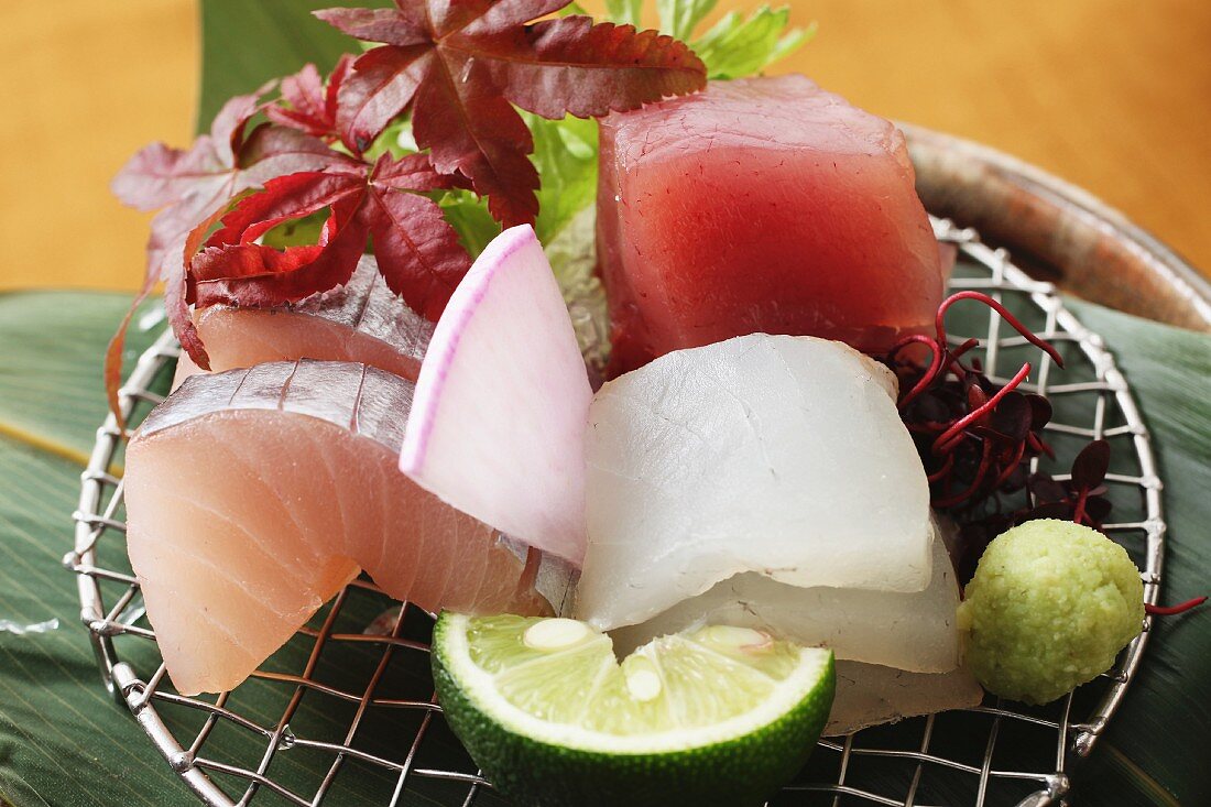 Sashimi with wasabi (Japan)