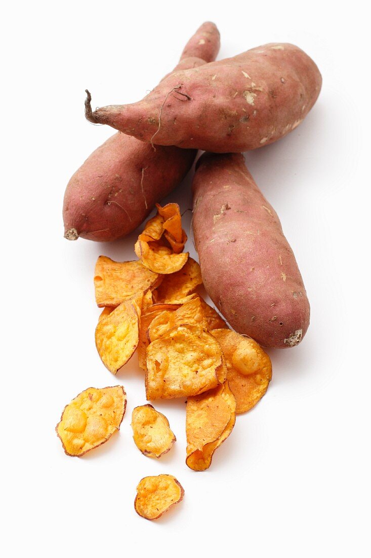 Sweet potatoes and sweet potato crisps