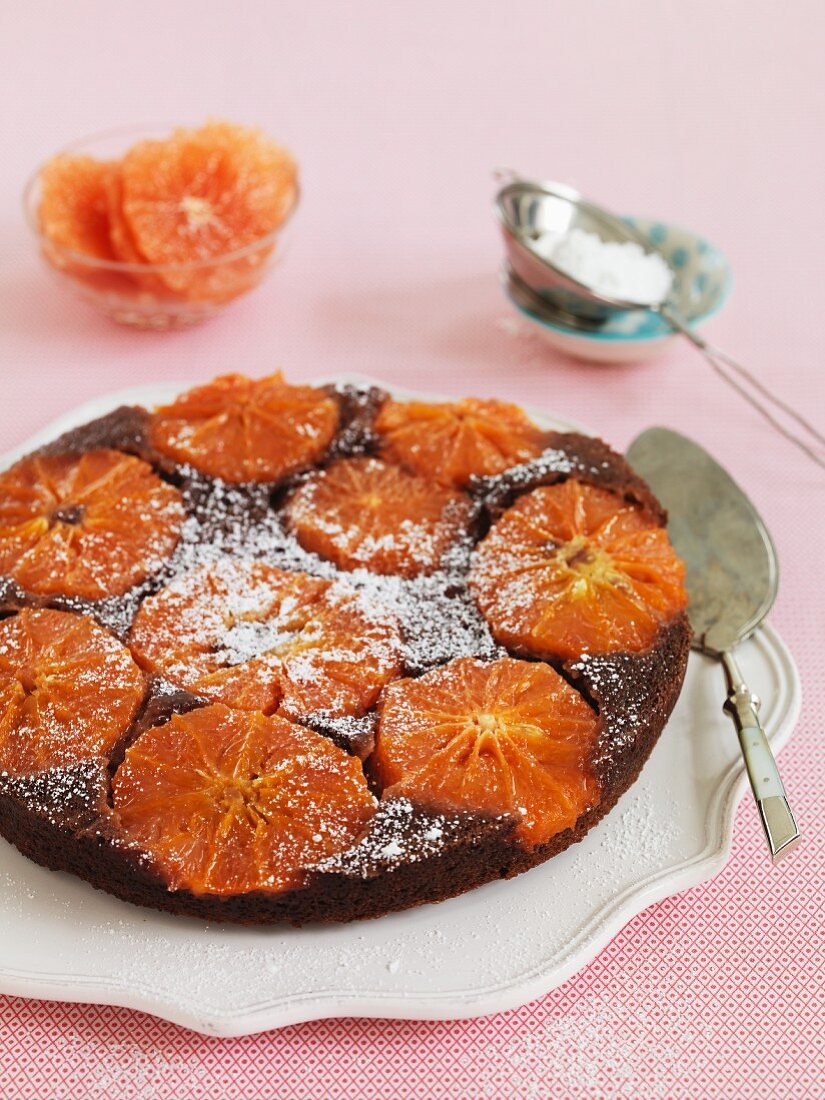 Veganer Grapefruitkuchen