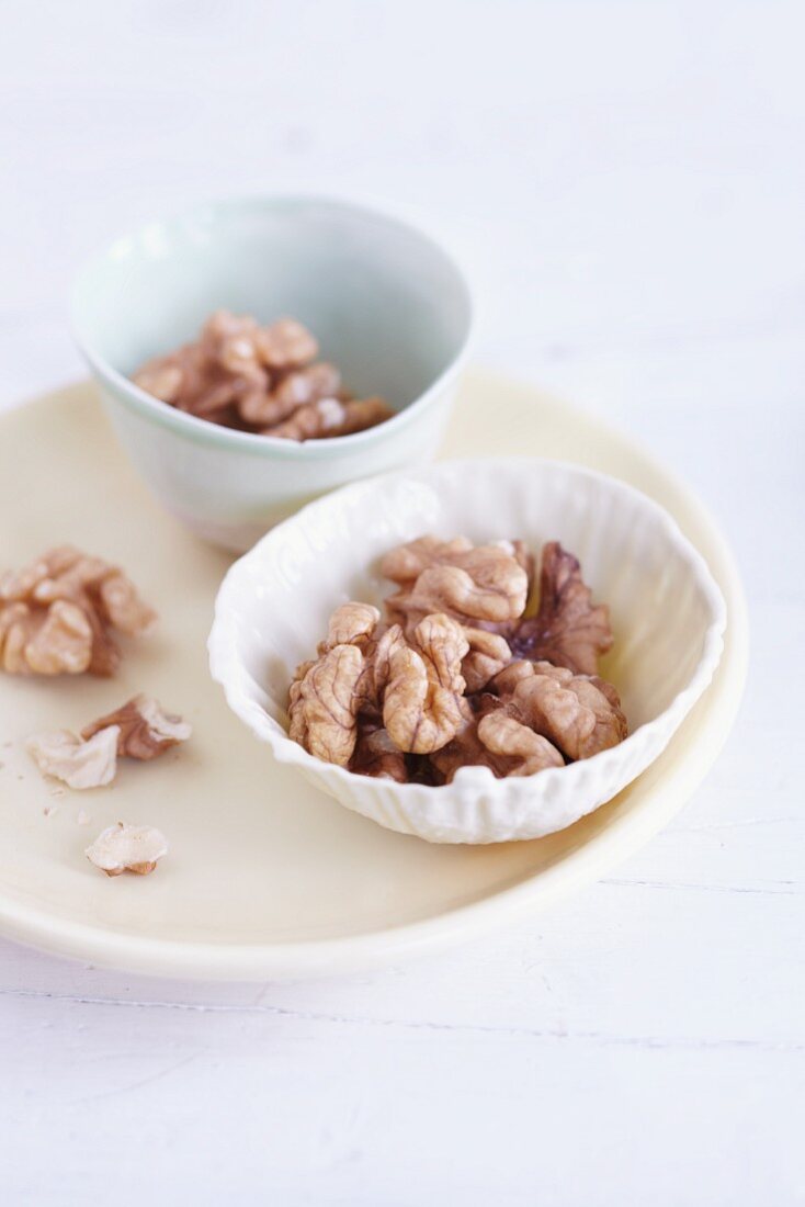 A bowl of walnuts