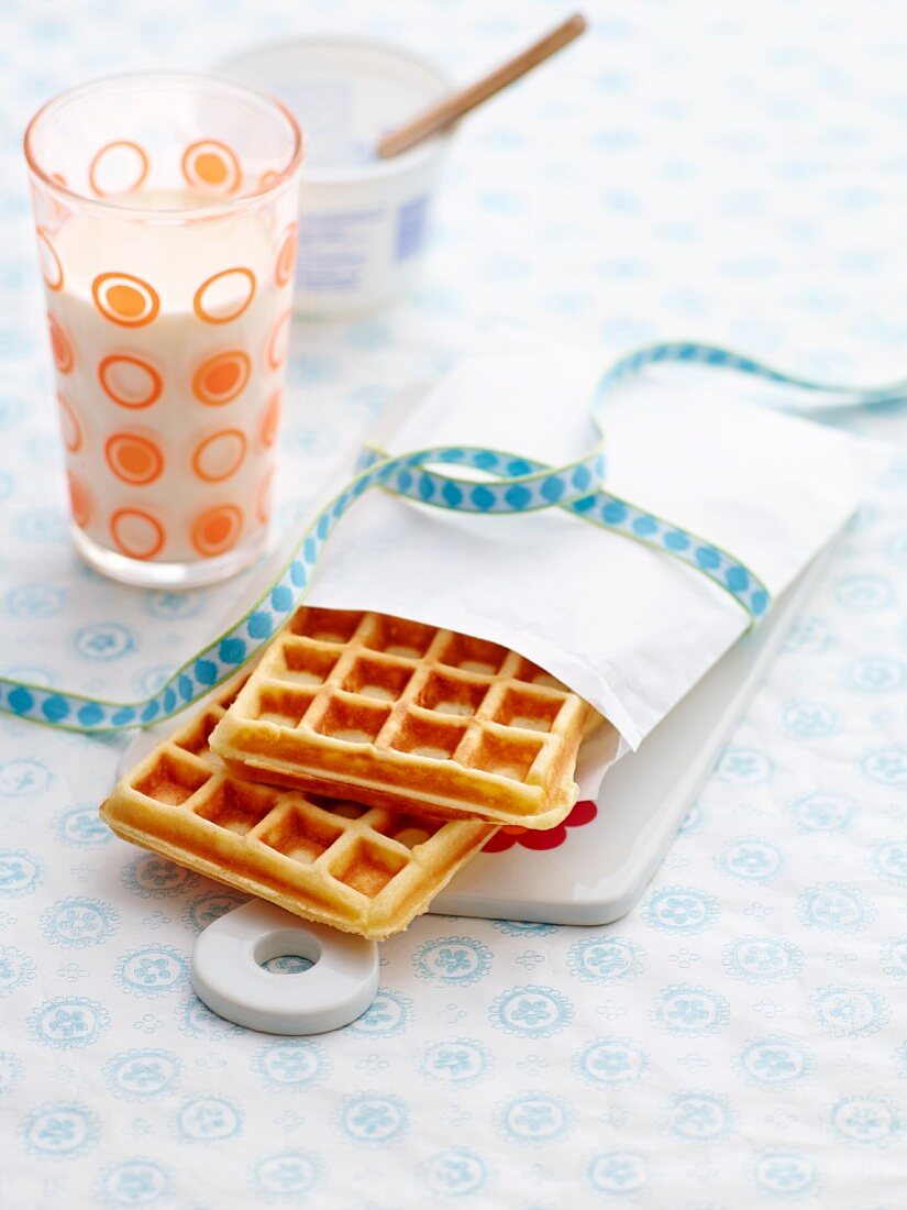 Yogurt waffles