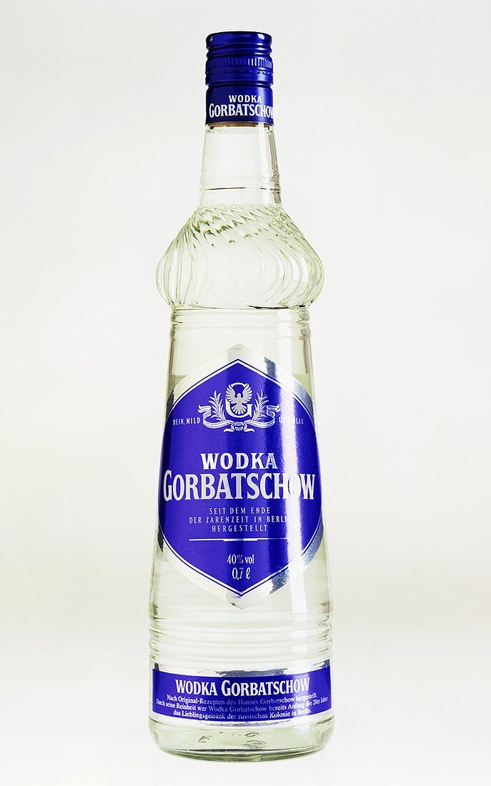 Eine Flasche 'Gorbatschow' (Wodka)