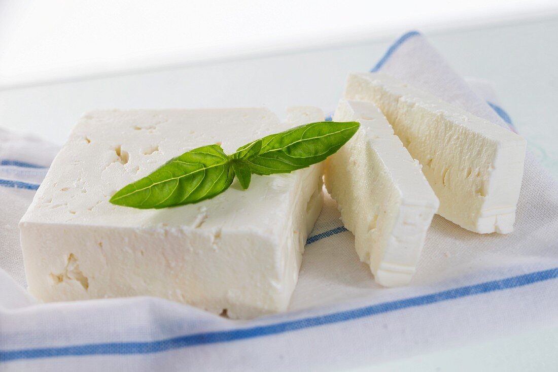 Feta cheese and basil