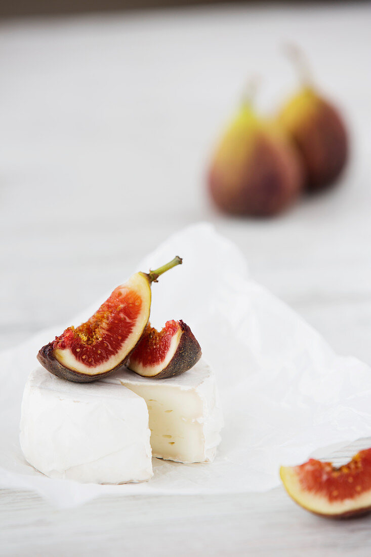 Camembert and fresh figs