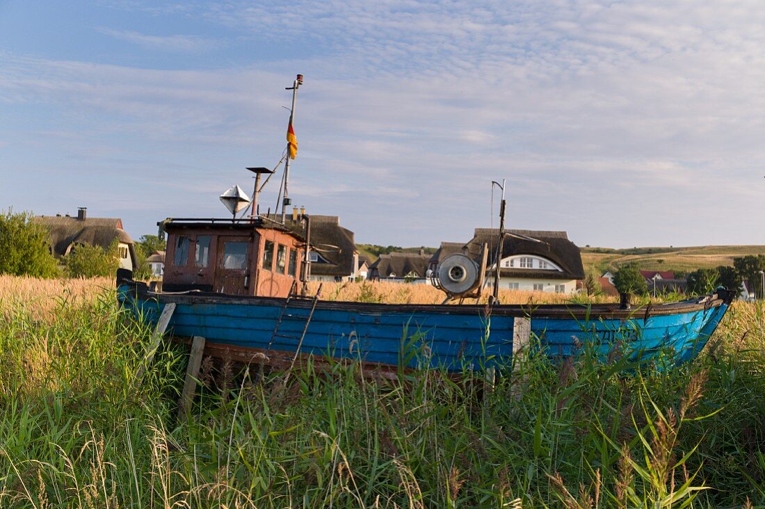 Fischerboot bei Groß Zicker, auf der Halbinsel Mönchgut, Rügen