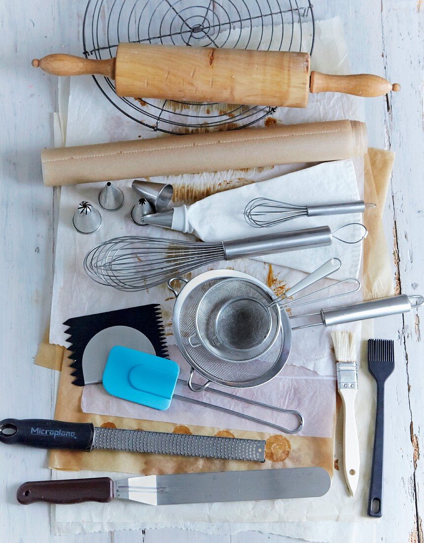 Various baking utensils