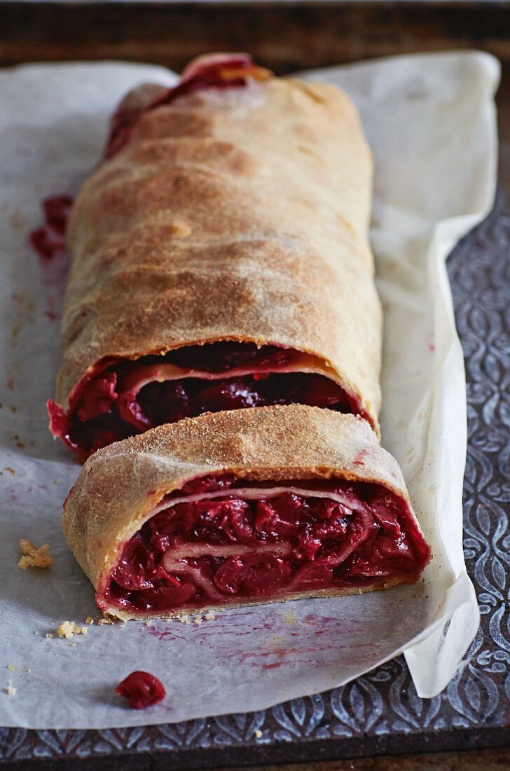 Cherry strudel