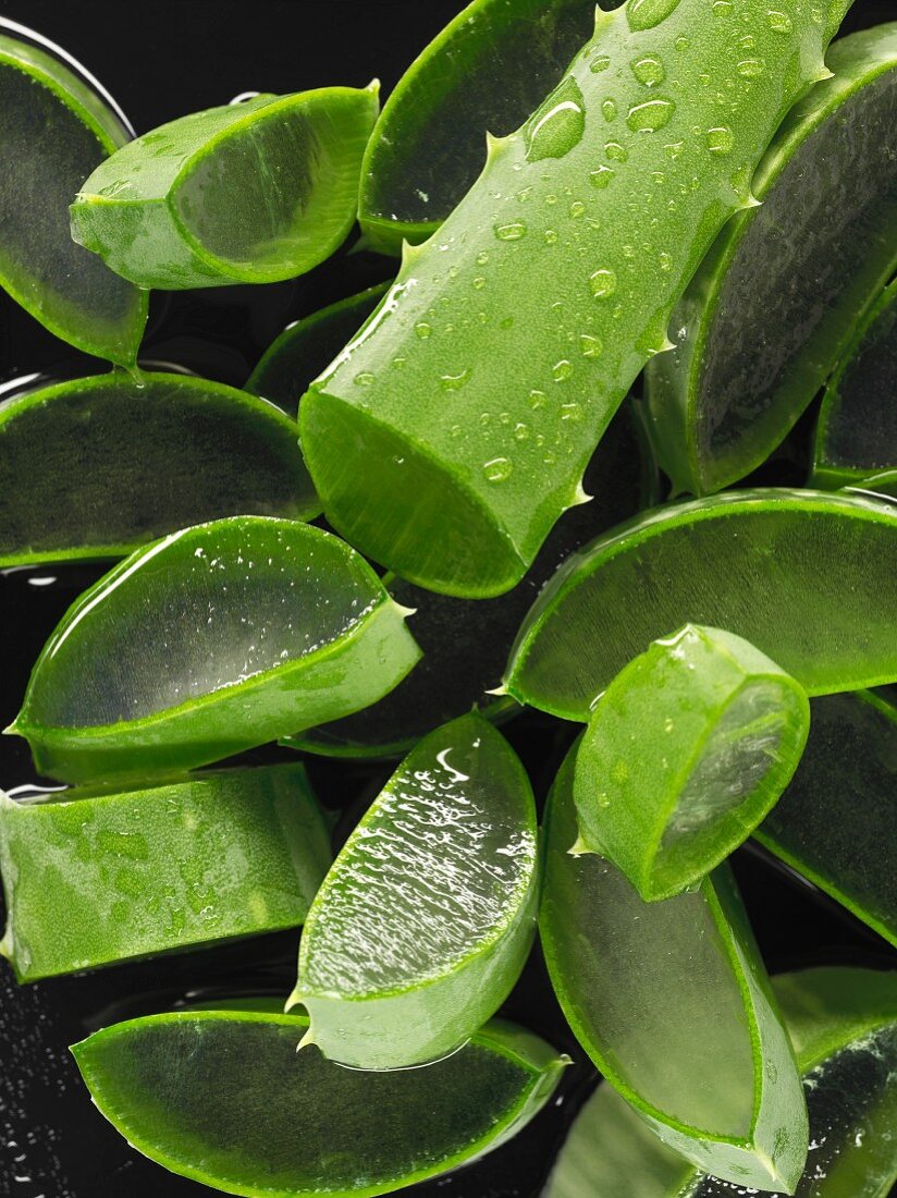 Aloe vera, sliced