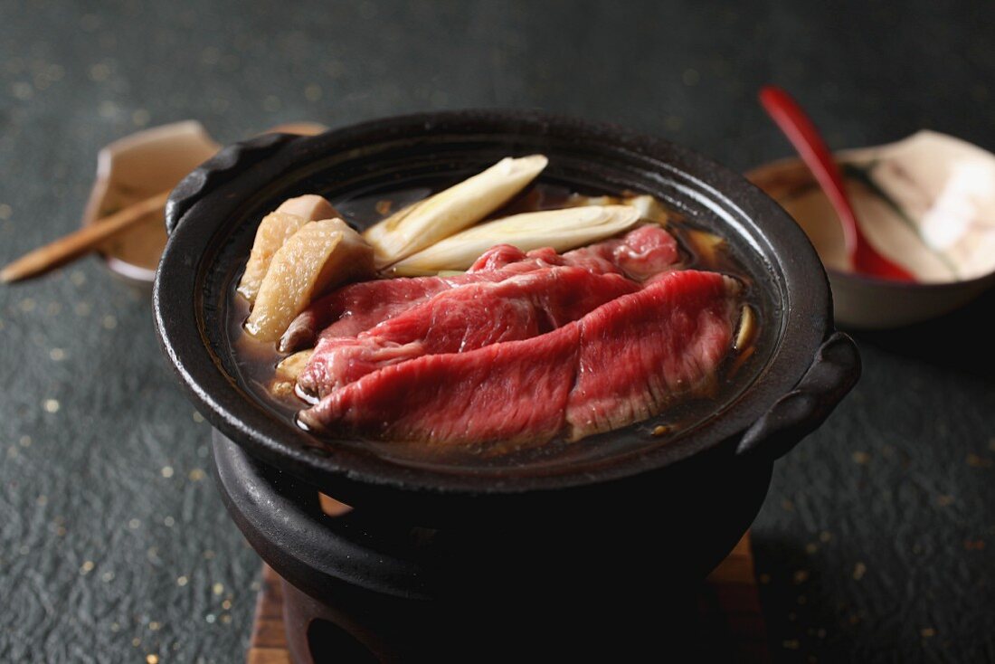 Sukiyaki (one-pot dish from Japan)
