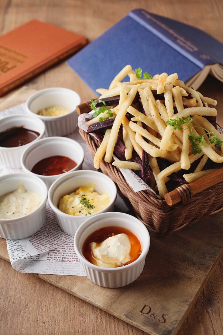 Chips and various dips