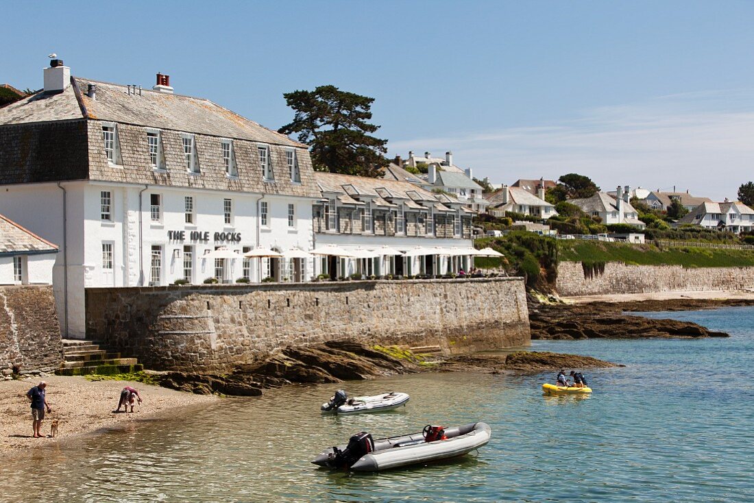The Idle Rocks Hotel in St. Mawes on the coast of Cornwall