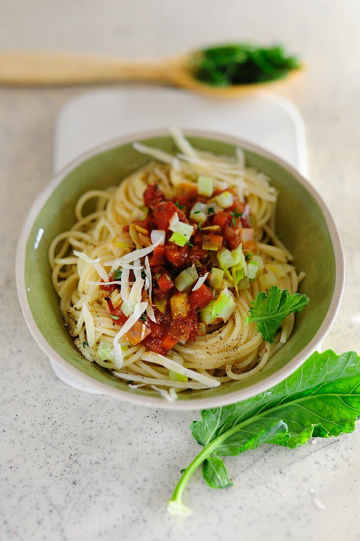 Spaghetti mit Gemüsebolognese
