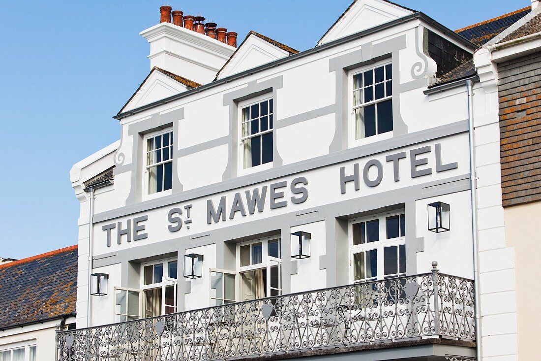 An exterior view of The St. Mawes Hotel (St. Mawes, Cornwall, England)