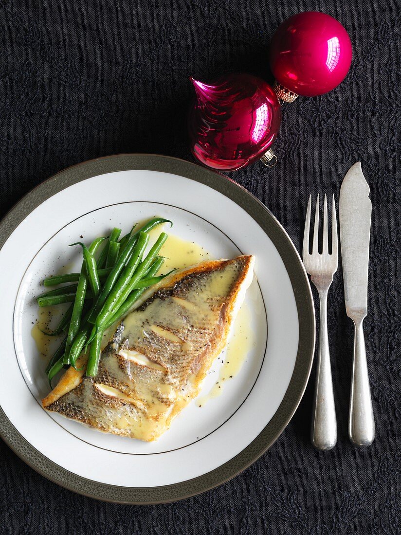 Sea bass in a bitter orange sauce