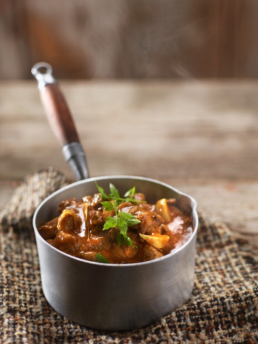 Lammcurry mit Auberginen und Tomaten