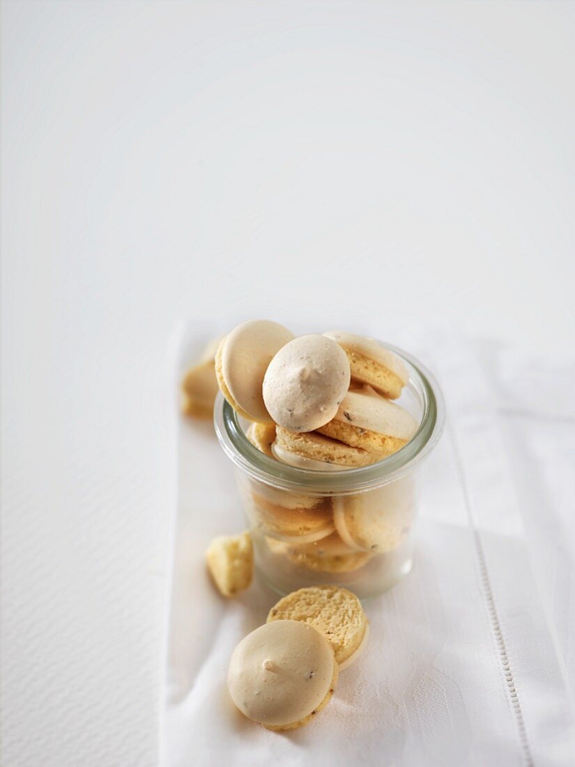 Anise biscuits in a jar